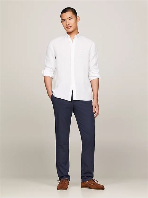 pigment dyed li solid rf shirt TOMMY HILFIGER | MW0MW34602YCF
